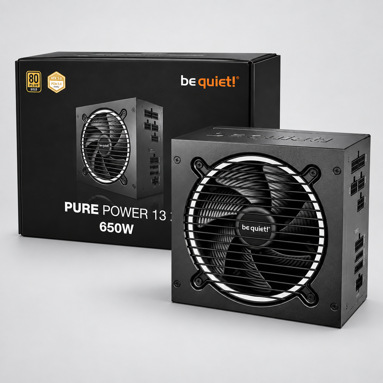 be quiet! Pure Power 12 650W power supply installed in CyberTron