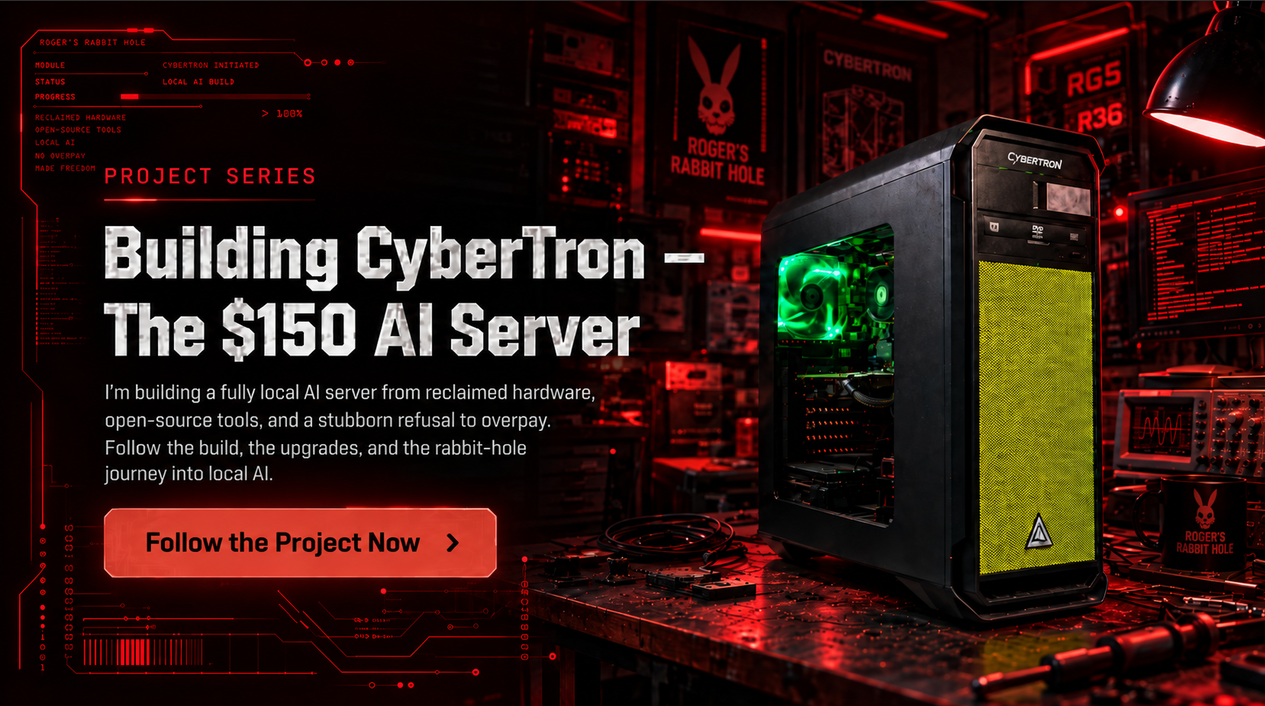Building CyberTron - The $150 AI Server